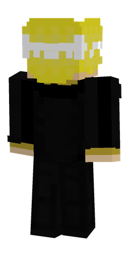 Black skin: body, back render
