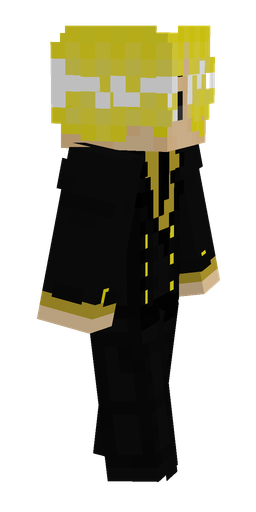 Black skin: body, right side render