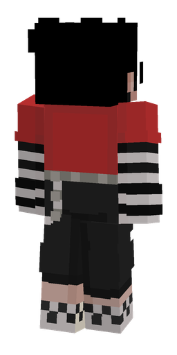Black skin: body, back render