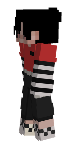 Black skin: body, left side render