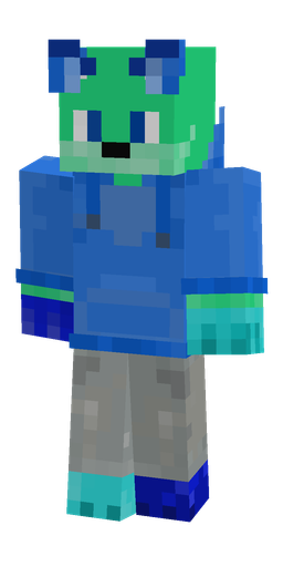 Blue skin: body, front render
