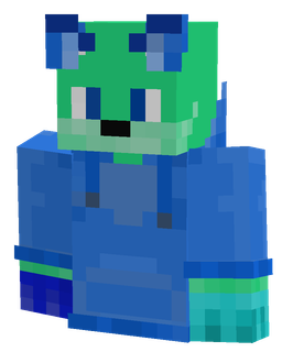 Blue skin: bust render