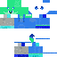 Blue skin: raw texture render