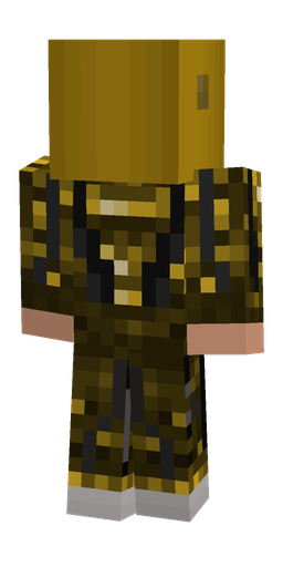 Black skin: body, back render