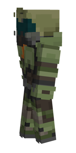 Black skin: body, left side render
