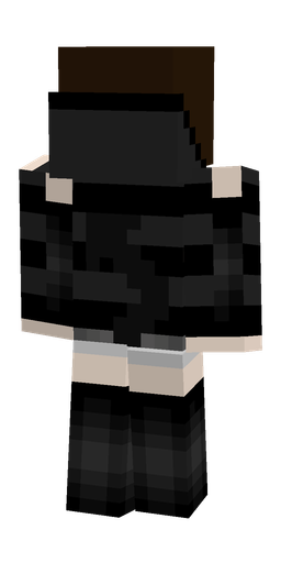 Black skin: body, back render