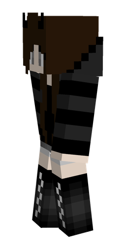 Black skin: body, left side render