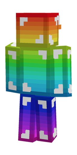Blue skin: body, back render