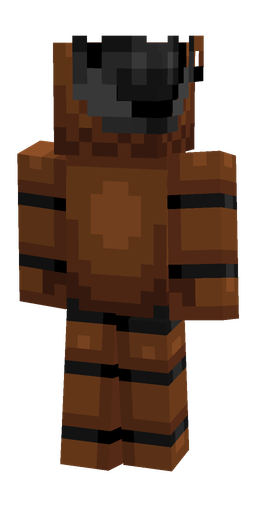 Black skin: body, back render