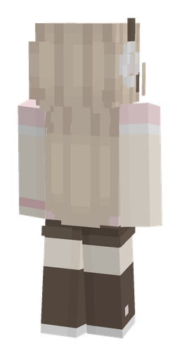Brown skin: body, back render