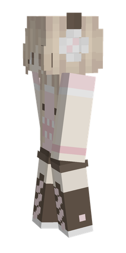 Brown skin: body, left side render