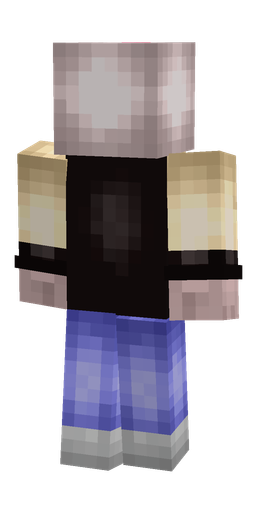 Black skin: body, back render