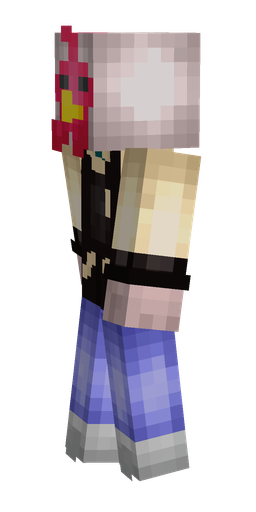 Black skin: body, left side render