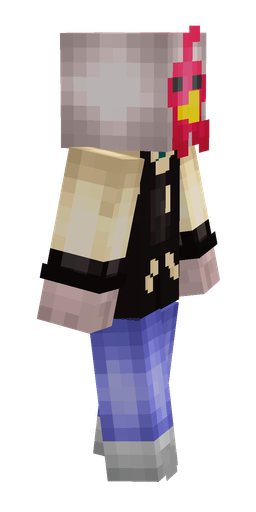 Black skin: body, right side render
