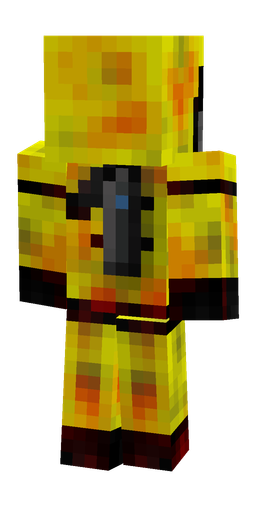Black skin: body, back render