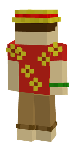 Orange skin: body, back render