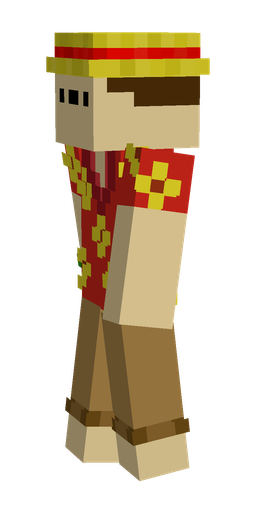 Orange skin: body, left side render