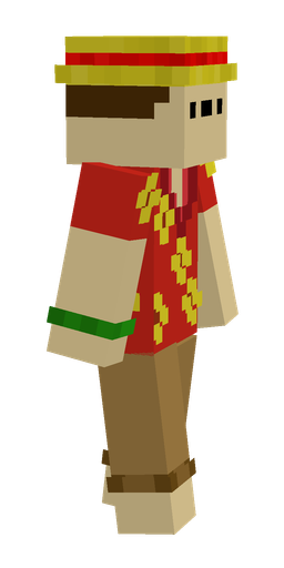 Orange skin: body, right side render