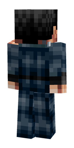 Black skin: body, back render