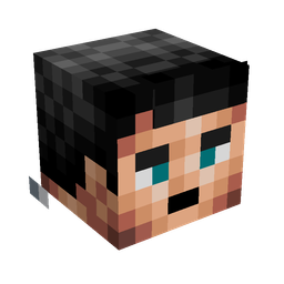 Black skin: head render