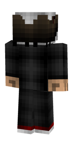 Black skin: body, back render