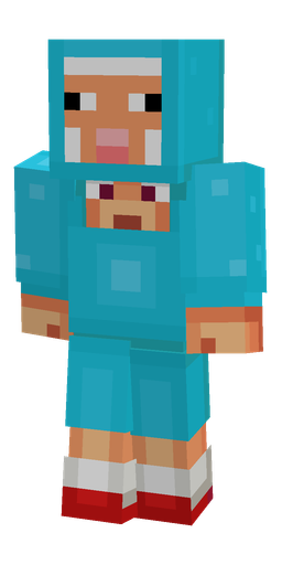 Blue skin: body, front render