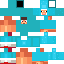 Blue skin: raw texture render