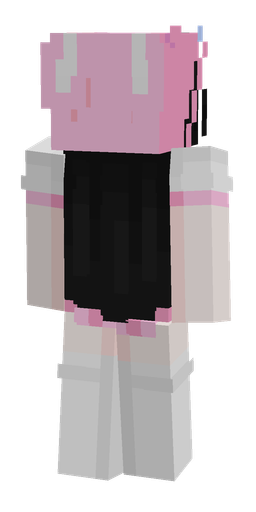 Black skin: body, back render