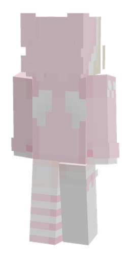 Pink skin: body, back render