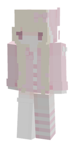 Pink skin: body, front render