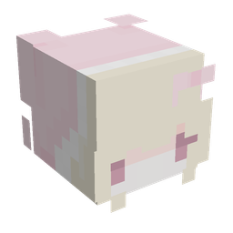 Pink skin: head render