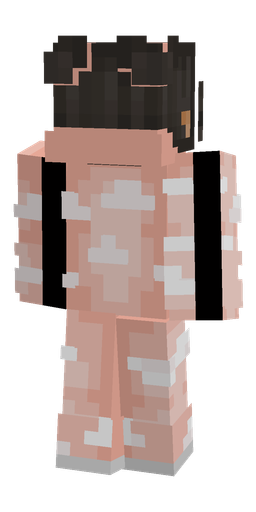 Black skin: body, back render