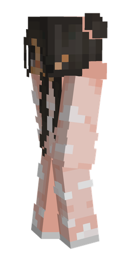 Black skin: body, left side render