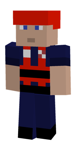 Blue skin: body, front render