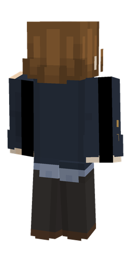 Black skin: body, back render