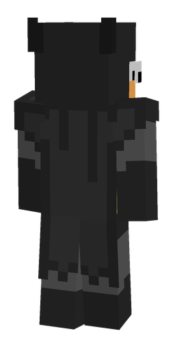 Black skin: body, back render