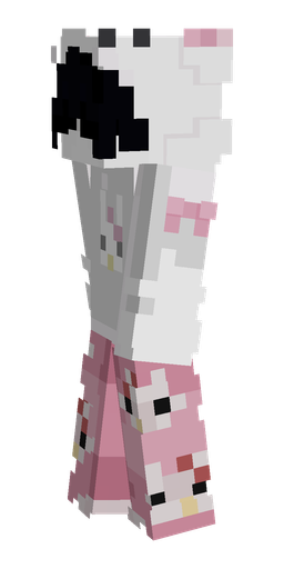 Pink skin: body, left side render