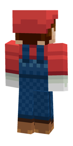 Blue skin: body, back render