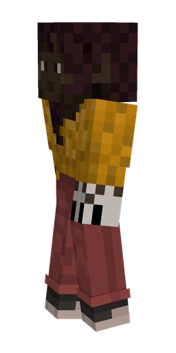 Black skin: body, left side render
