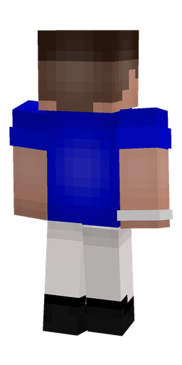 Blue skin: body, back render