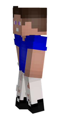 Blue skin: body, left side render