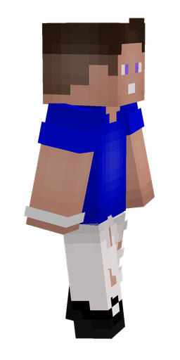 Blue skin: body, right side render