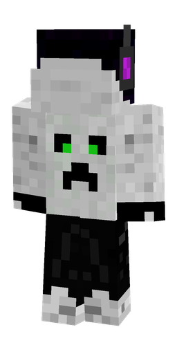 Black skin: body, back render