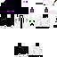 Black skin: raw texture render