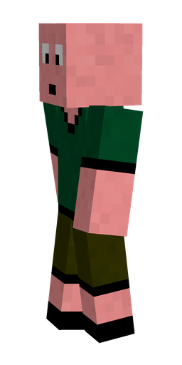 Black skin: body, left side render