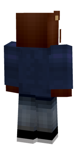 Blue skin: body, back render