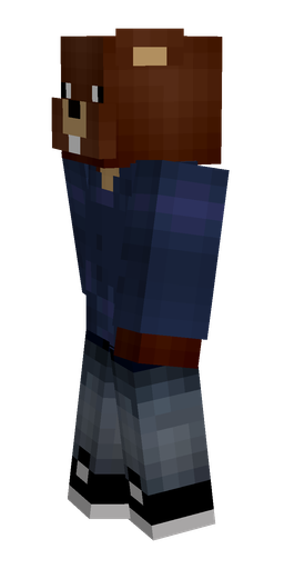 Blue skin: body, left side render