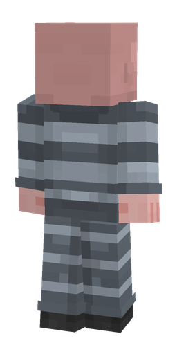 Dark skin: body, back render