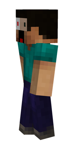 Black skin: body, left side render