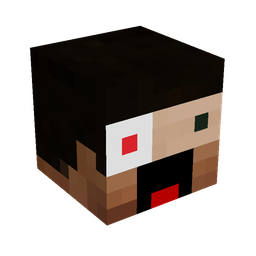 Black skin: head render